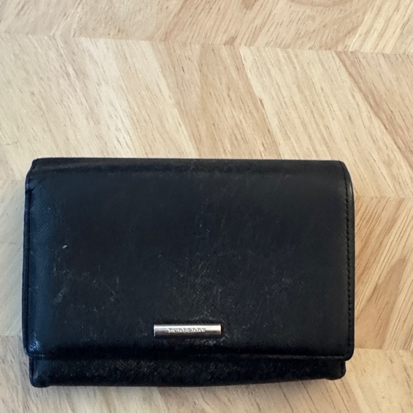 Burberry Black Leather Wallet - Picture 1 of 3